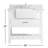 Pelaghia 36'' Single Bathroom Vanity with Marble Top-57367894