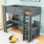 Lit mezzanine en bois 1 tiroir avec bureau Jenri-557152976
