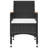  Dining Set Black, Cream White