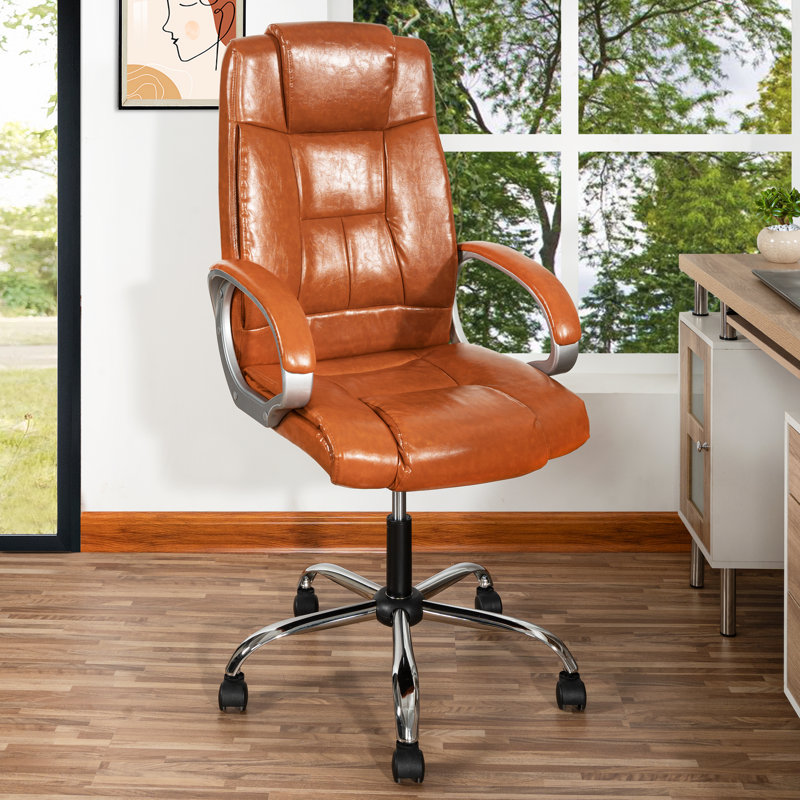 Fauteuil de bureau Jakyrah, Brun