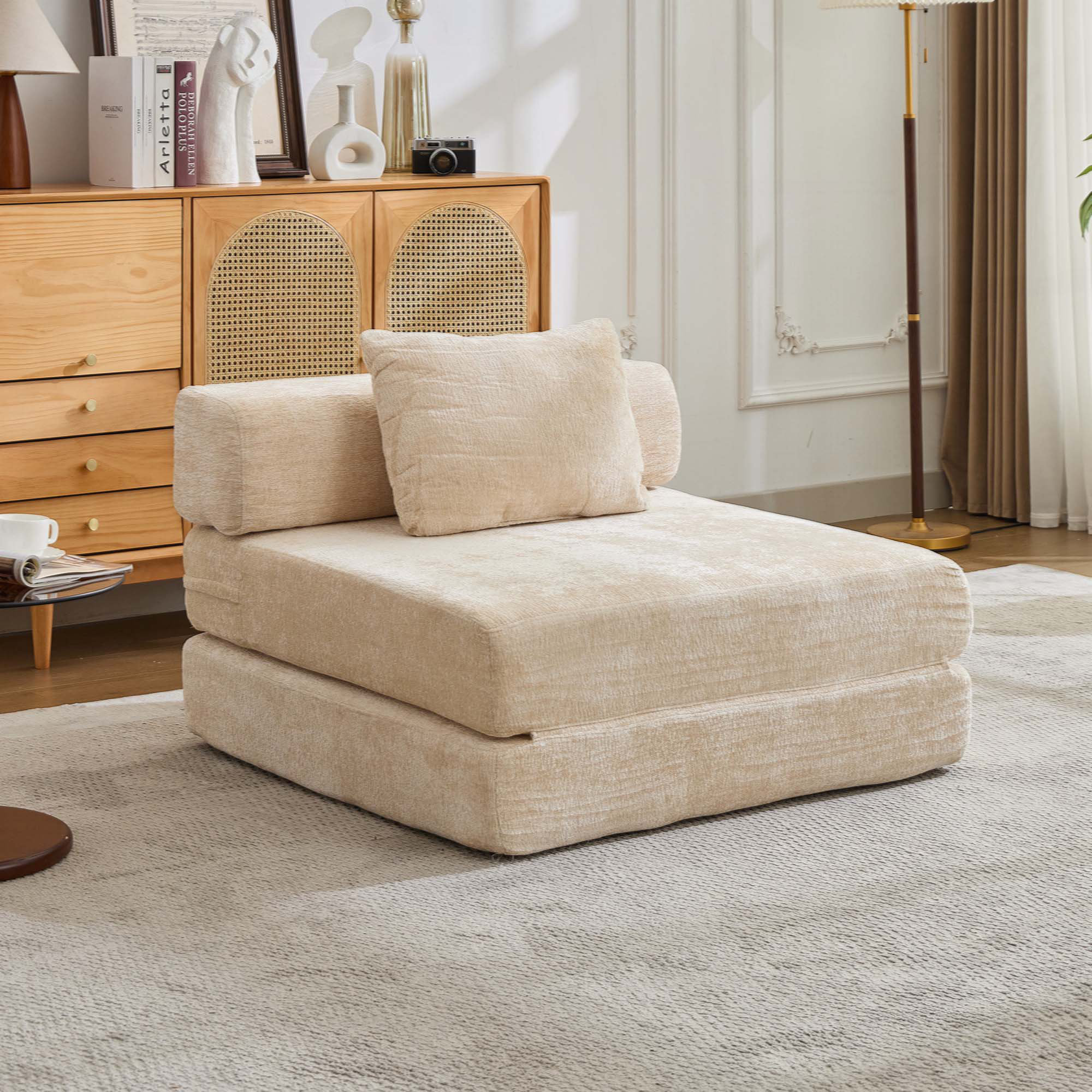 Hokku Designs Compression Sofa,Convertible Floor Sofa Bed With Fixed ...