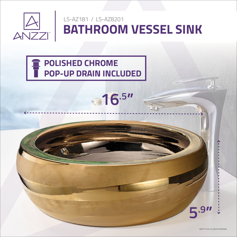 Lavabo de salle de bain vasque circulaire en verre trempé Levi