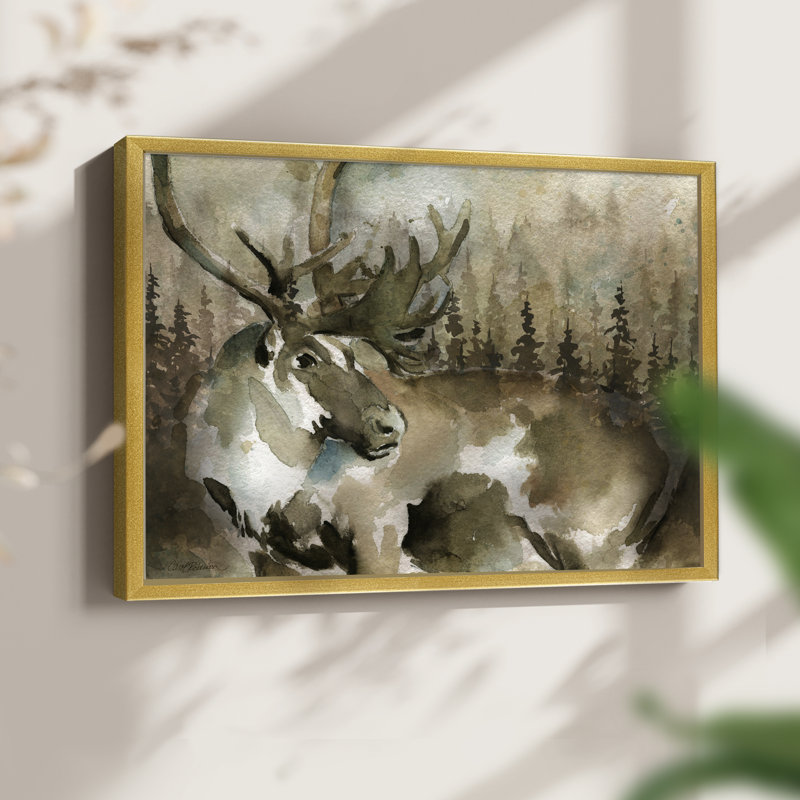 Lodge Twilight III -Framed Print - Restickable, 8" H x 10" W, Gold