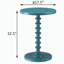 Table d'appoint circulaire bleue en bois-990562541
