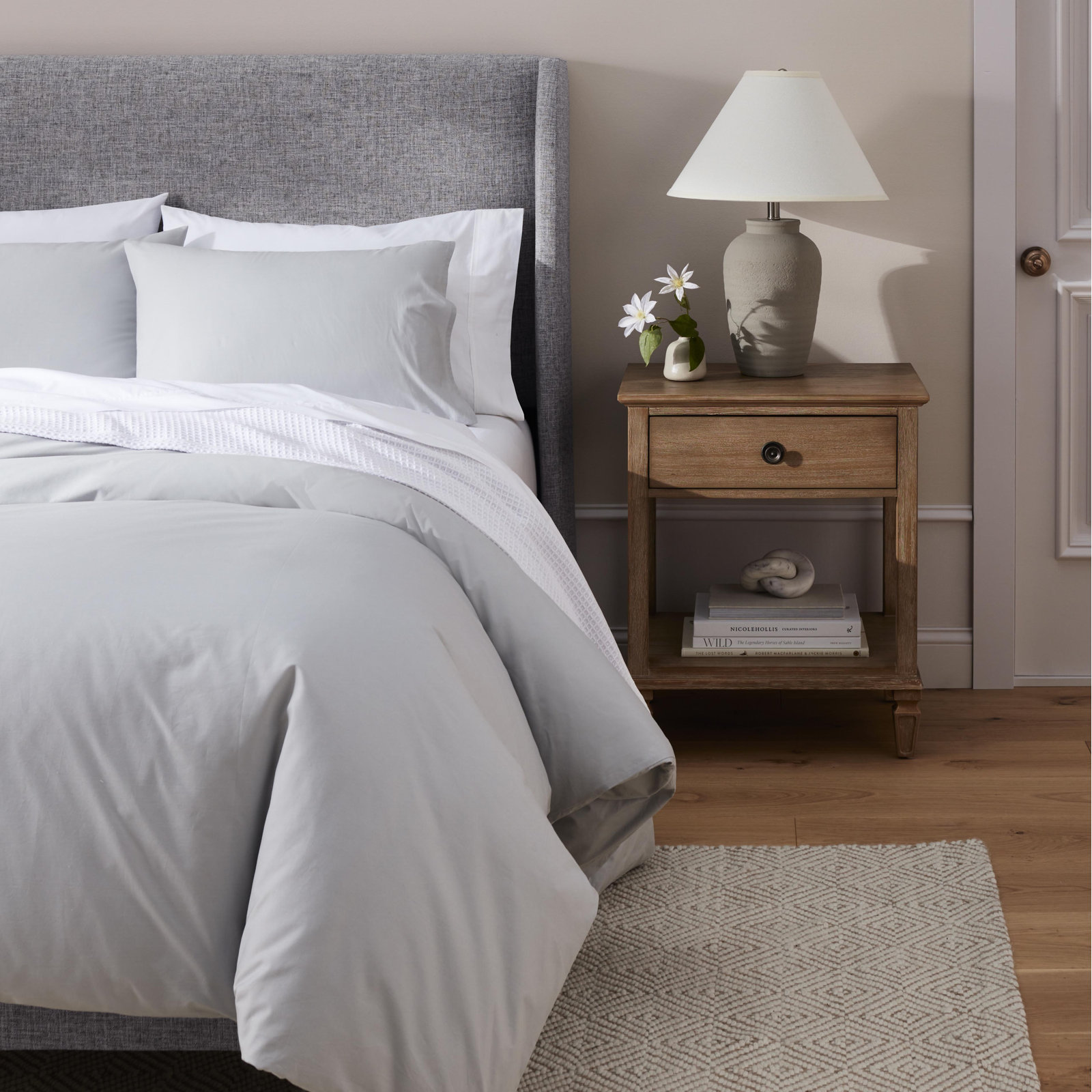 Coyer Cotton Pillowcase, White, King - 2 King Pillowcases
