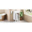 Armoire de salle de bain de style français 18 po avec rangement, solution pour petit espace avec lavabo en céramique, tablette réglable, charnières à fermeture en douceur-511379855