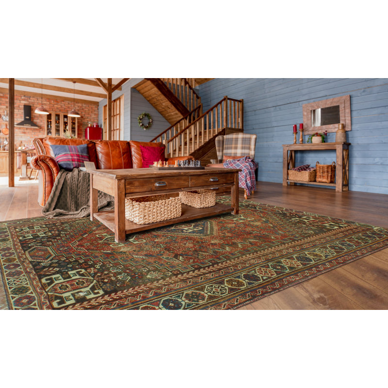 Kedwin One-of-a-Kind 5'8" X 7'6" 1980s Wool Area Rug in Ivory