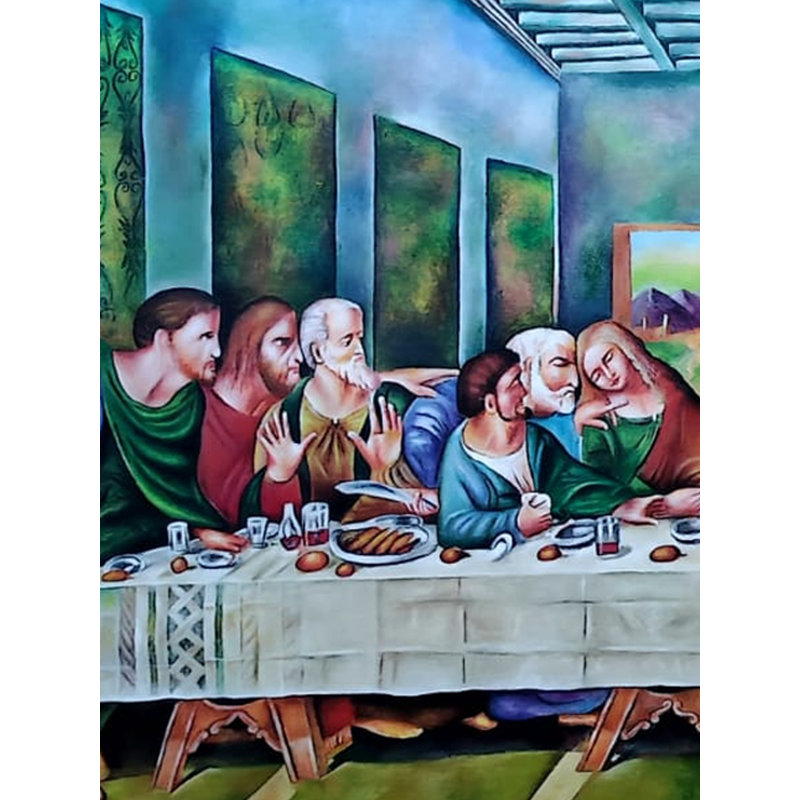 La Cène - Jésus | Acrylique sur toile | Par Geethu Suresh