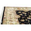 Tapis noir / or / beige noué à la main de haute qualité