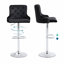 Tabouret de bar, fauteuil à gaz revêtu de velours et siège à garniture cloutée-94413449