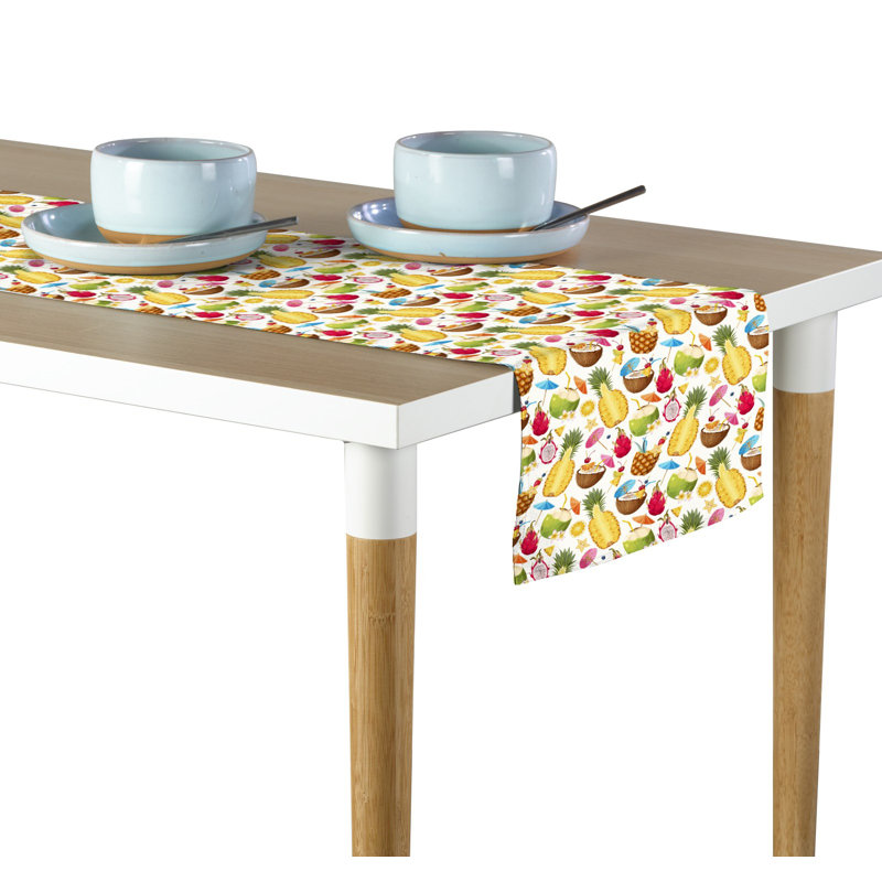Shrivastava Geometric Table Runner, 72" x 12"