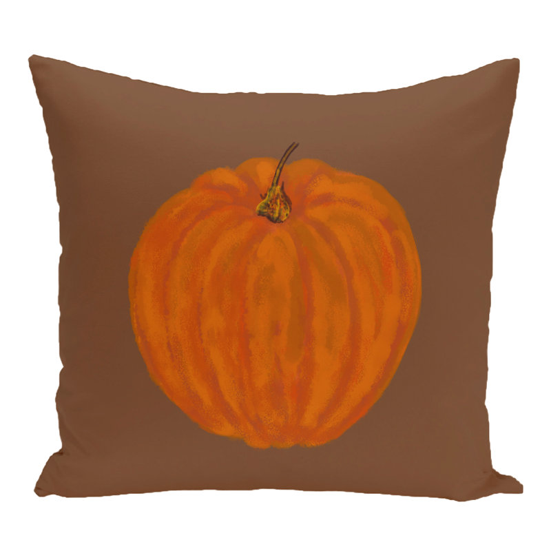 Outdoor Reversible Throw Pillow, Brown