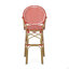 Ensemble de 2 tabourets de bar d'extérieur en osier et aluminium 29,5 po, finition bambou-400550289