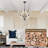 5-Light White Wood Chandeliers