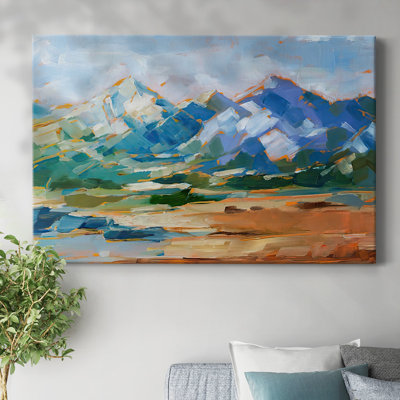 Blue Mountain Peaks II-Gallery Wrapped Canvas