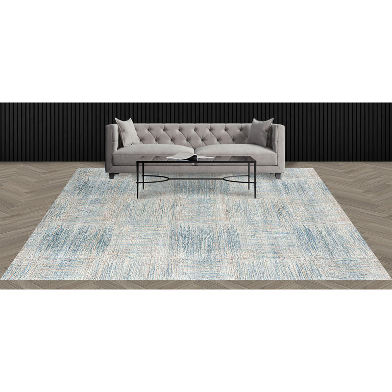 Wool Geometric Area Rug, Rectangle 8' x 10'