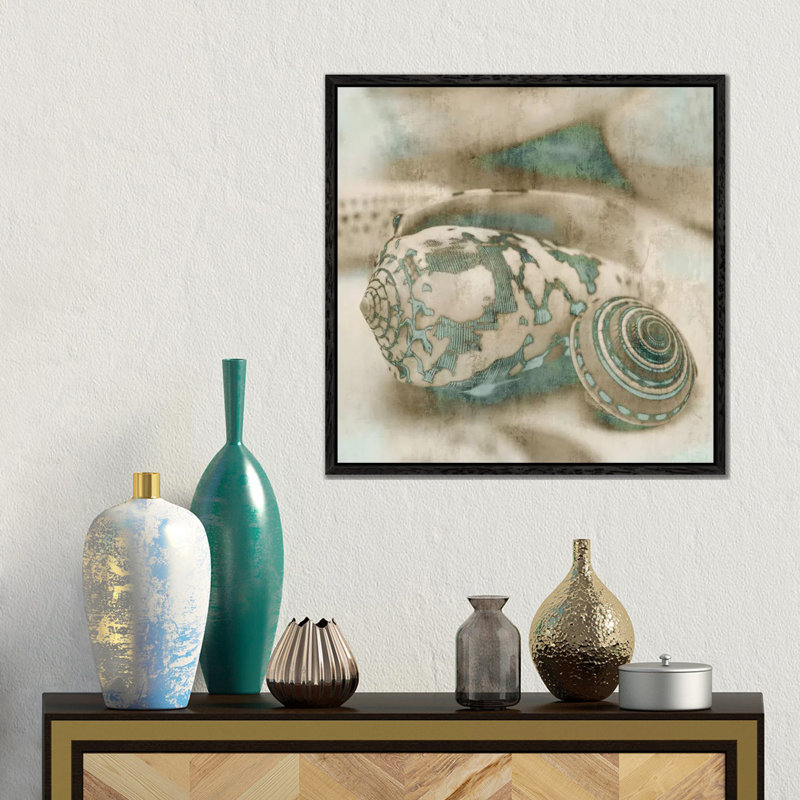 John Seba - Print on Canvas, Black Floater Framed, 45.72 cm H x 45.72 cm W