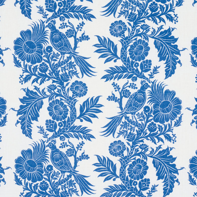 Tissu Schumacher X Marie-Anne Oudejans, Bleu