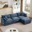 Canapé modulaire en L en chenille avec repose-pieds mobile-1912173796