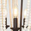 Lustre empire unique et remarquable à 4 lumières avec accents perlés Advith