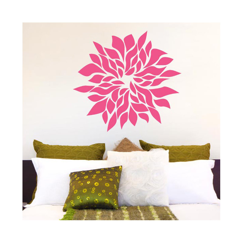 Plants & Flowers Wall Decal, Aqua Green