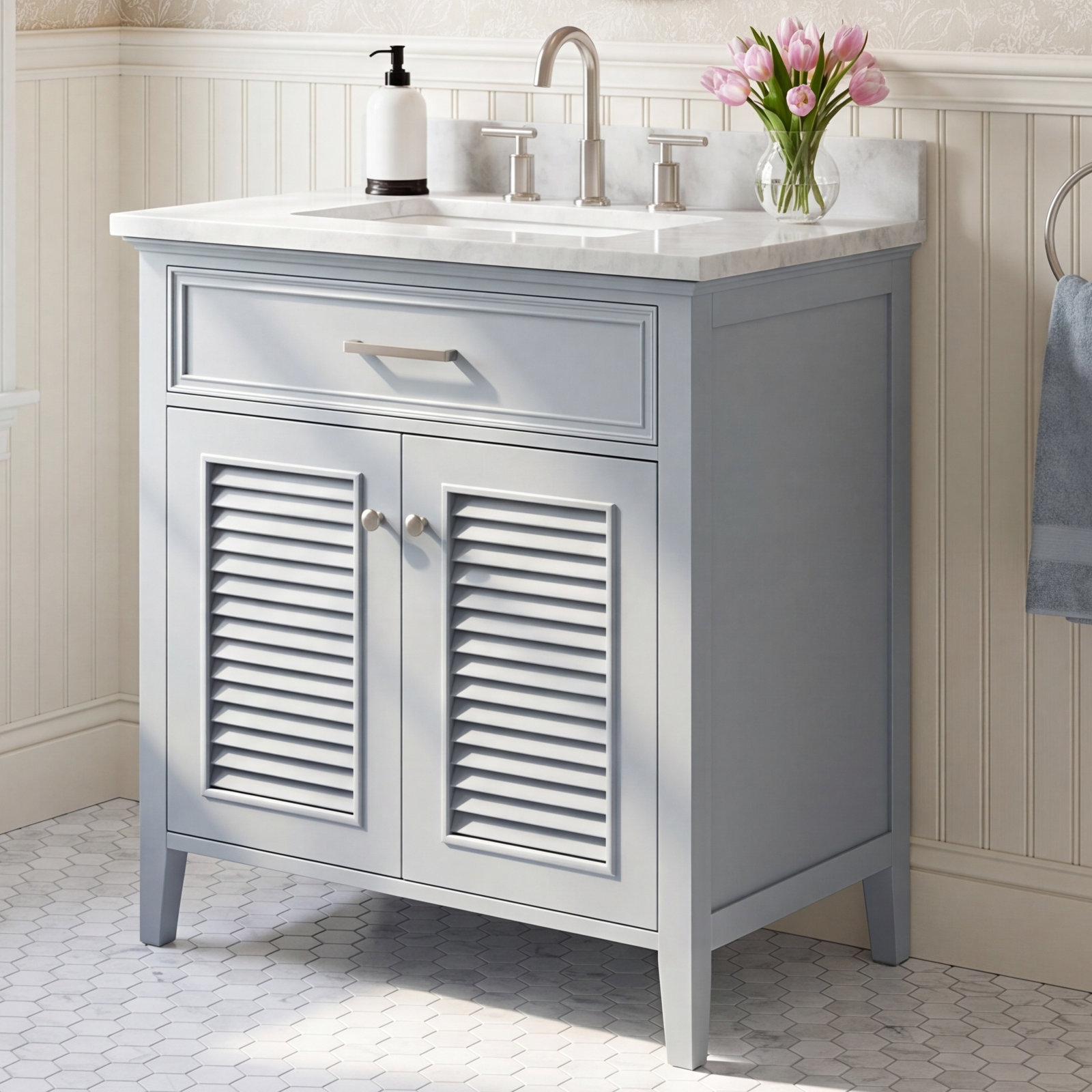 31'' Single Bathroom Vanity, Gray