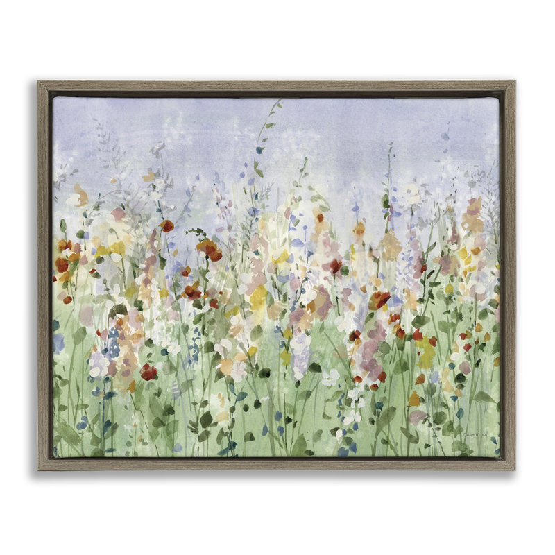 Cadre flottant Wild and Free Meadow, design par Danhui Nai, Cadre flottant orme Montalcino, H 25 po x l 31 po