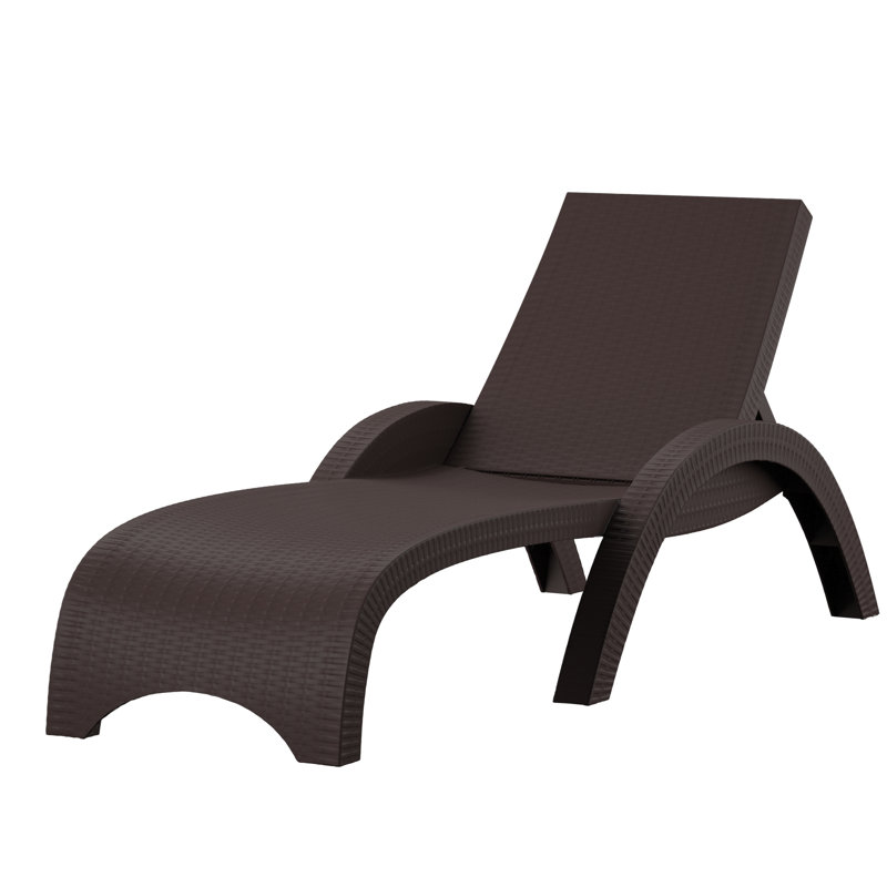 Chaise longue inclinable 74 po Kassiopeia, Brun