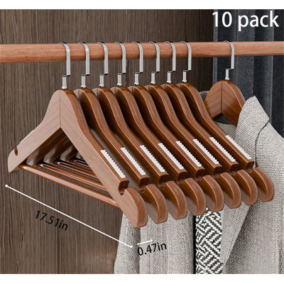 Ergonomic Wooden Hangers