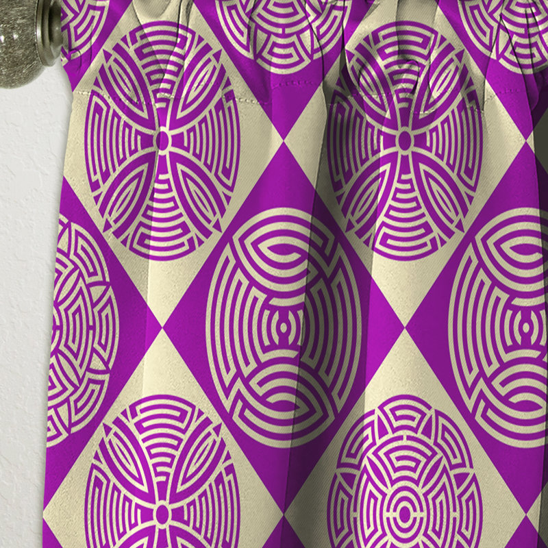 Illustration de fleurs tropicales peintes à la main - Rideau simple occultant à motif floral, L 52 po x L 108 po