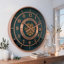 THE GEARS CLOCK Wall Clock with Real Moving Gears SD-LI_ 24 in Round GOTHENBURG