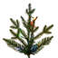 7.5' H Lighted Artificial Fir Christmas Tree