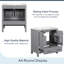 Ensemble de meuble-lavabo moderne 60 ", meuble-lavabo double séparé avec double lavabo en céramique (miroir non inclus)-412707081-412707085