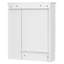 Armoire de salle de bain 3-en-1 avec tablette réglable et barre de tour-130135191