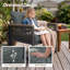 Large canapé de patio droit avec coussins-411583812