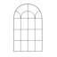 Treillis mural rond RHS 61 x 99 cm, support pour plantes grimpantes en acier noir mat