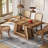 63" Dining Table For 4 With Sturdy Base-596605045