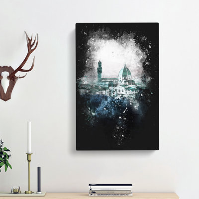 Florence Cathedral In Italy Abstract - Wrapped Canvas Print