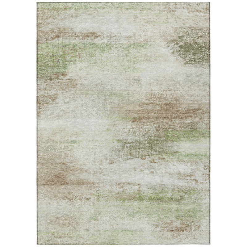 Machine Washable Indoor/Outdoor Chantille ACN2402 Abstract Rug, Rectangle 10' x 14'