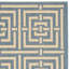 Tapis intérieur / extérieur bleu / os Arneshia-856730056