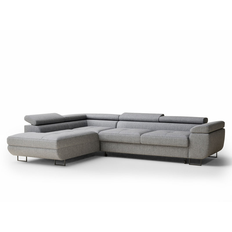 4 Seater Corner Sofa, Left Hand Facing, Grey