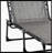 Reclining Chaise Lounge Chair, Portable Sun Lounger & Folding Camping Cot, With Multi-Level Adjustable Backrest & Removable Pillow For Patio, Garden, Beach (Grey)-143871932