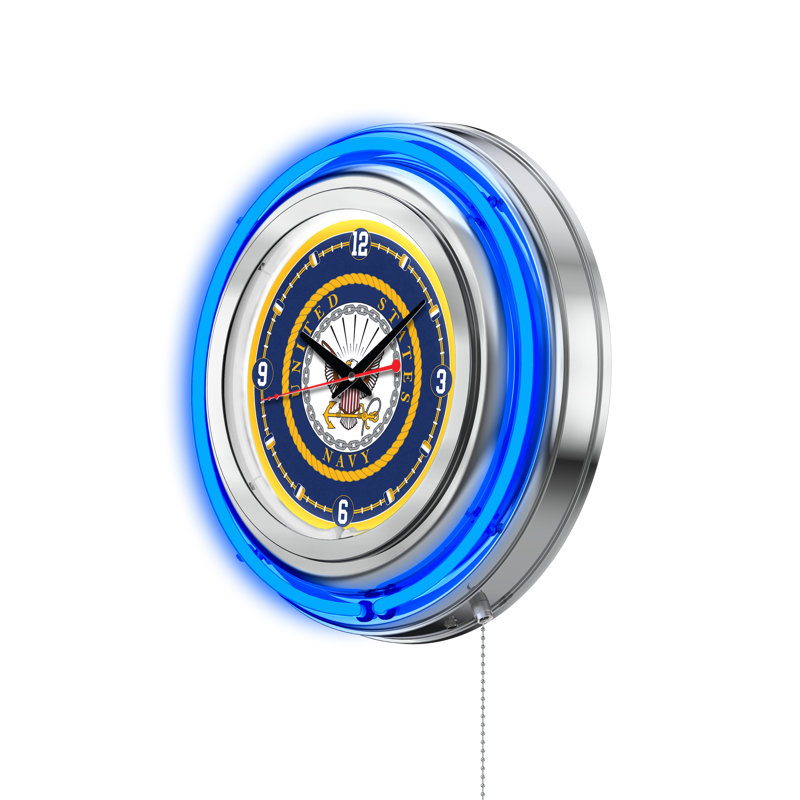 Horloge murale US 15 ", Bleu marine