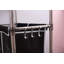 Panier à linge trieur de linge à 3 niveaux avec 4 sacs amovibles pour organiser les vêtements