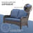 Klodjana Premium All-Weather Wicker 7 - Person Patio Conversation Set with Cushions-670549155-670549182