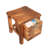 Dorislee Solid Wood Storage Stool with Drawer, Accent Stool, Sitting Stool-1390526747