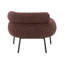 Chaise en tweed marron Mardi