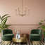 Lustre de style campagne moderne à 6 lumières de style bougie Reagan