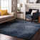 Tapis bleu Cerrito AMF565 lavable à la machine de qualité supérieure