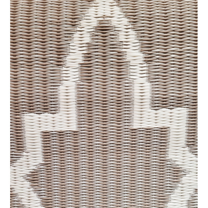 Tapis intérieur / extérieur géométrique en polypropylène Casa Casa, Rectangle 6 pi x 9 pi